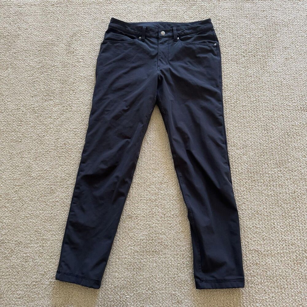 Lululemon Pants Mens 30x29 Gray Slim Chino Microfiber Stretch Tapered Casual